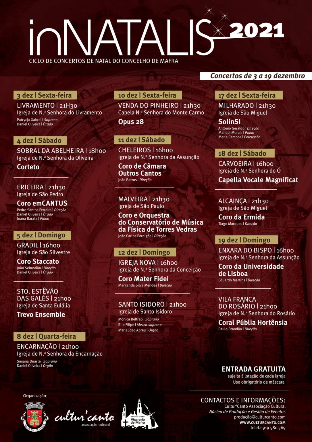 IGREJA DA SENHORA DO Ó, CARVOEIRA Concerto de Natal